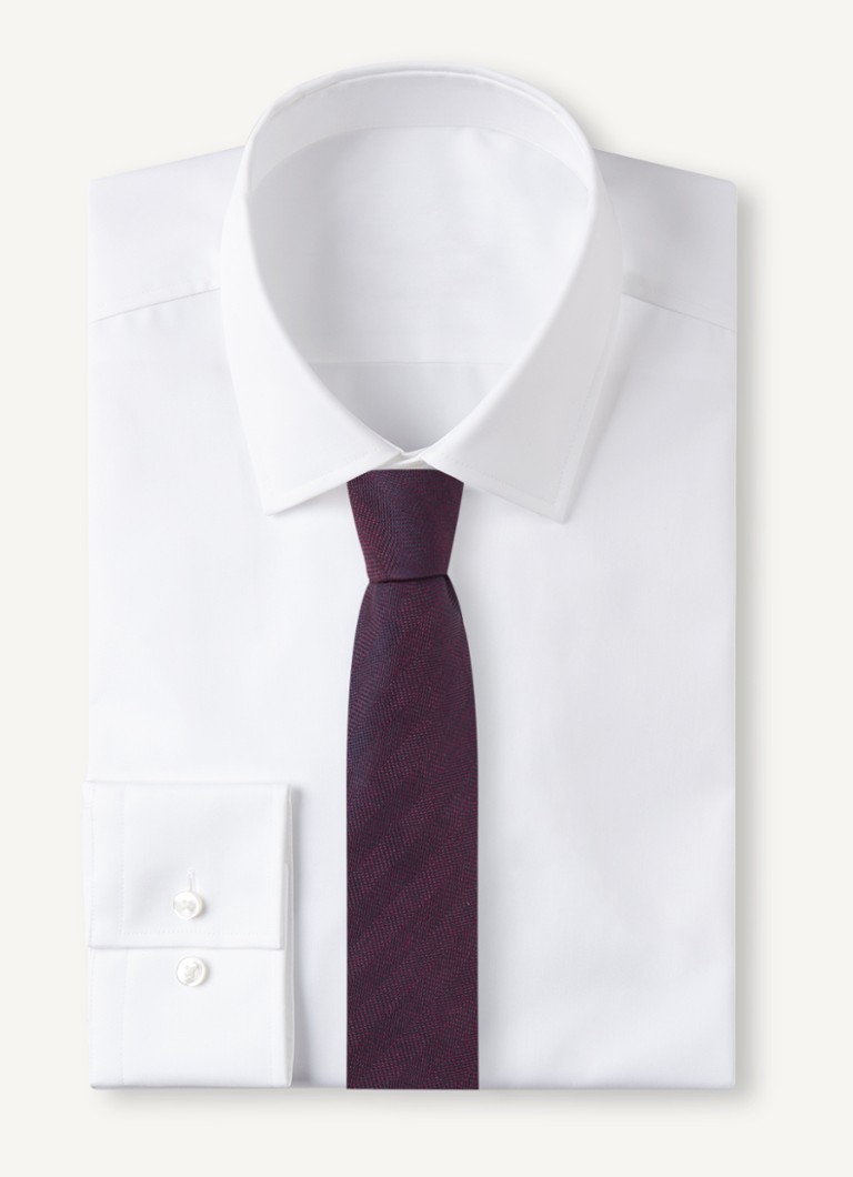 Profuomo Silk tie with micro pattern