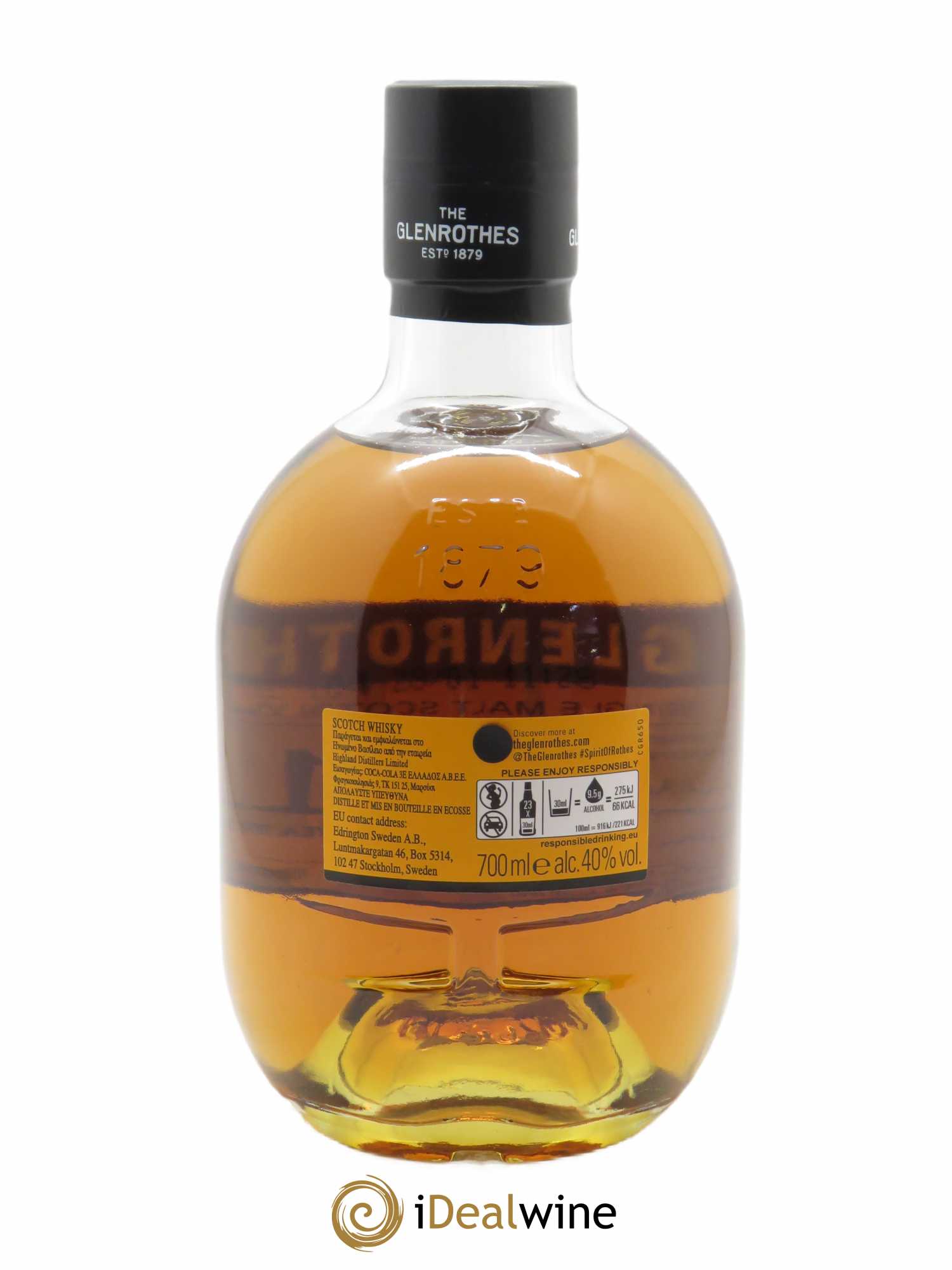 Whisky Glenrothes 12 years old (70cl)  - Lot de 1 Bouteille