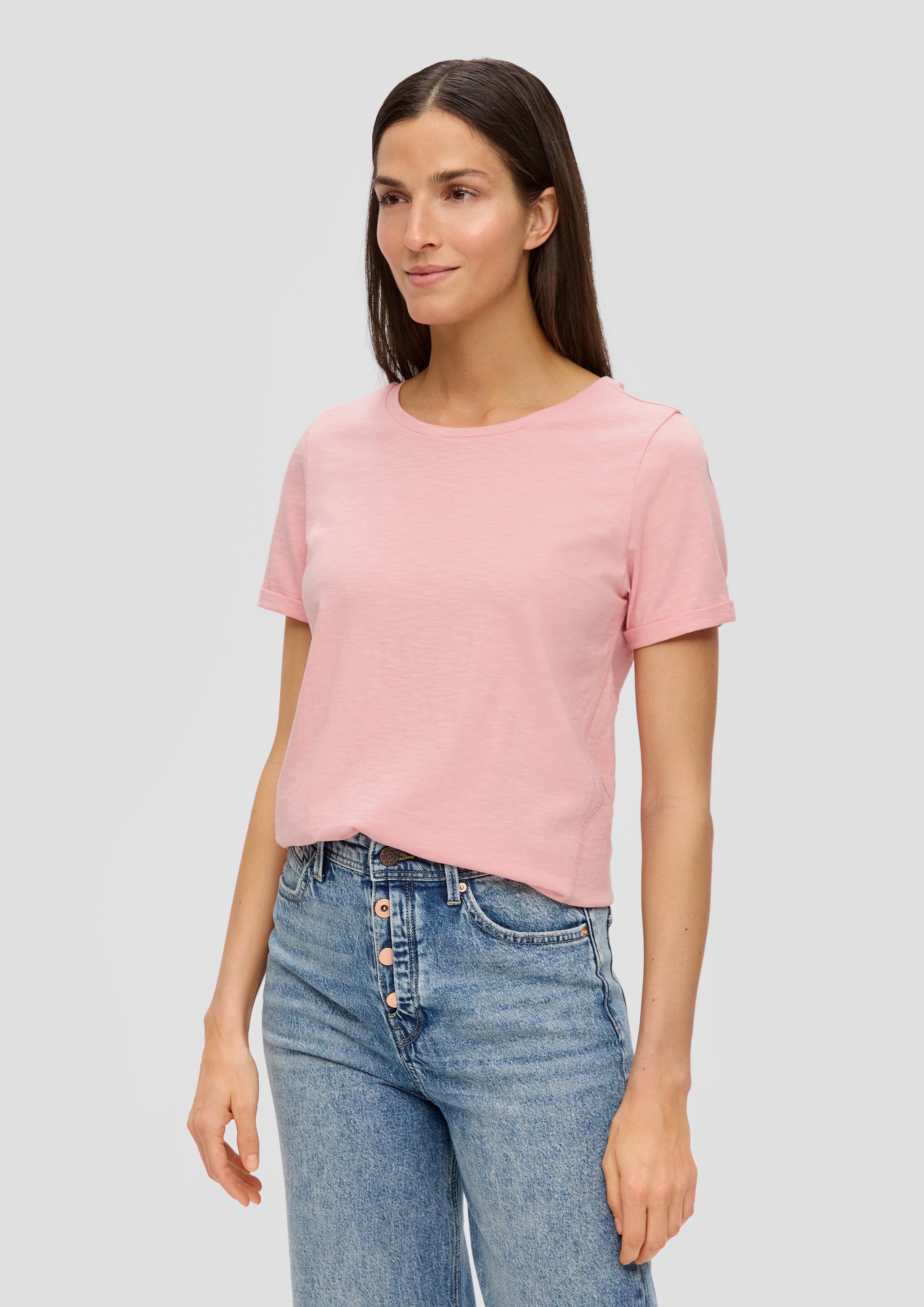 T-Shirt mit Umschlag am Ärmel  2144451-4258