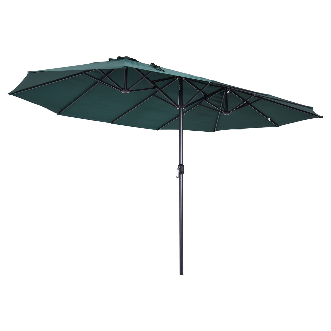 Outsunny Doppelsonnenschirm Gartenschirm 460x270cm