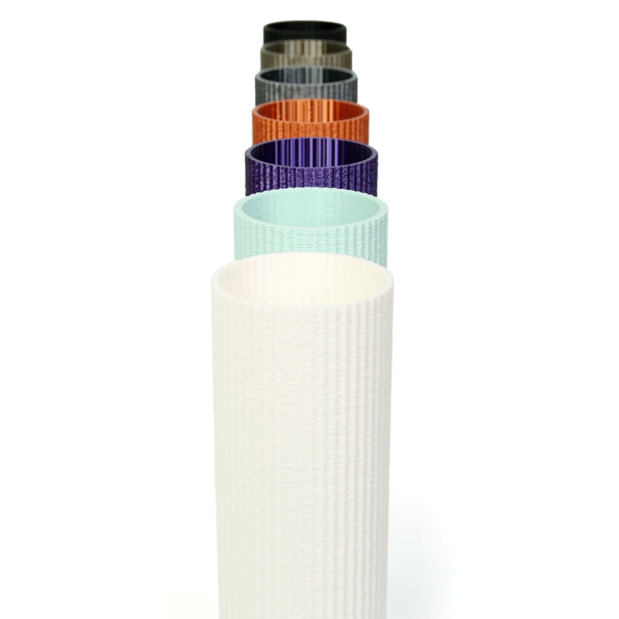 Kreative Feder Dekovase Designer Vase – Dekorative Blumenvase aus Bio-Kunststoff, aus nachwachsenden Rohstoffen; wasserdicht & bruchsicher