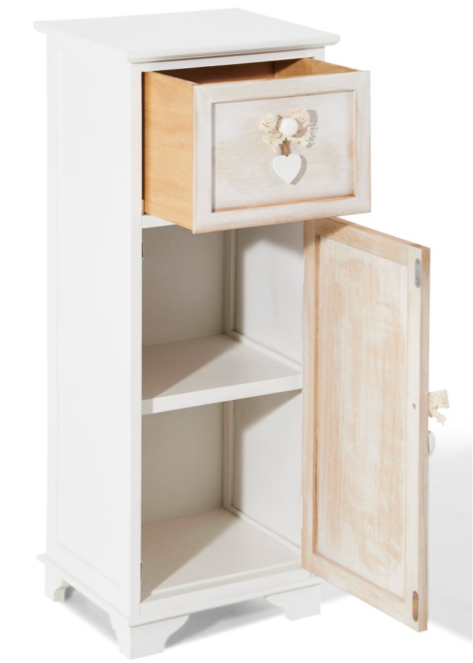 Badezimmer Schrank mit Herz