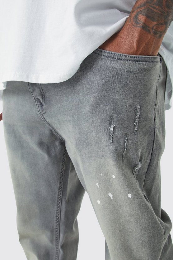 Plus getönte Skinny Stretch Jeans