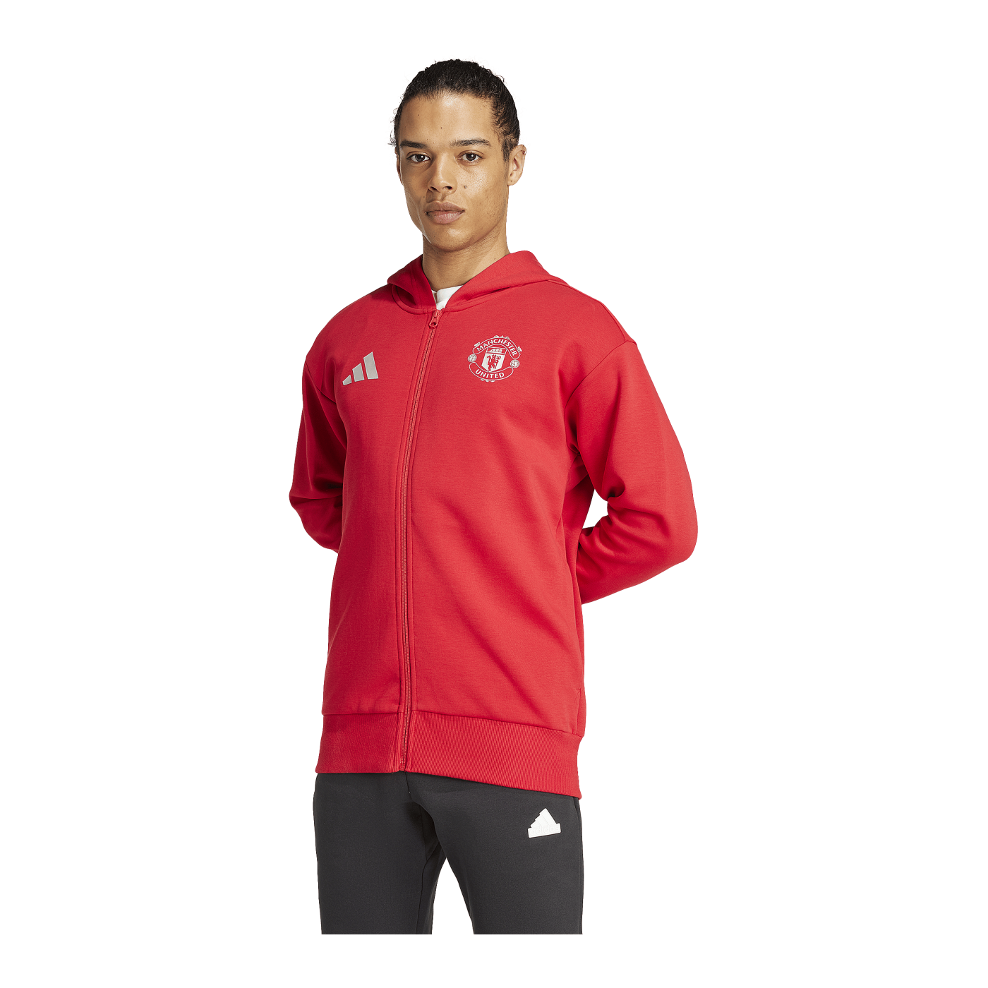 adidas Manchester United Anthem Jacke Rot