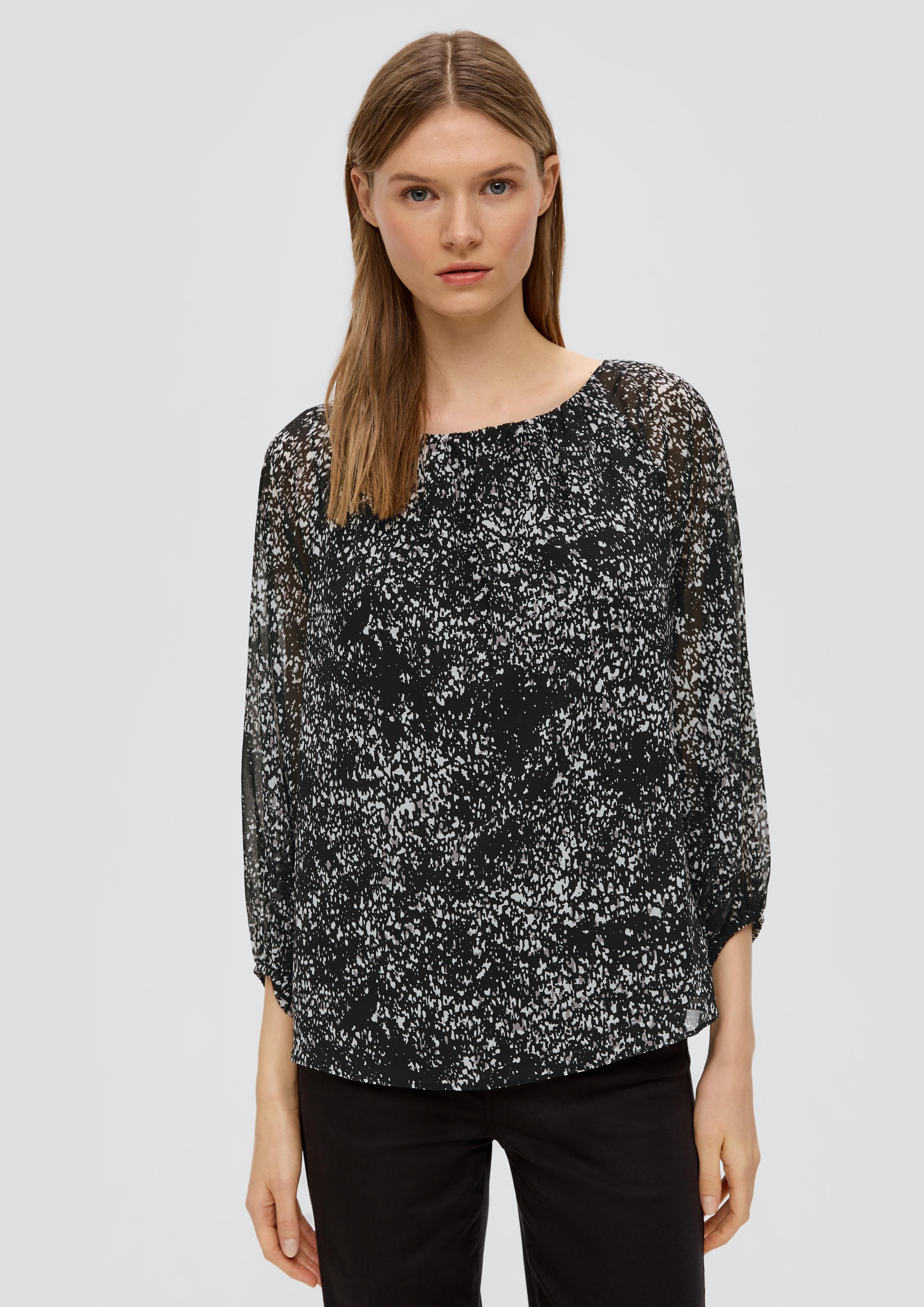 Chiffon-Bluse mit Raffungen  2145878-99A2