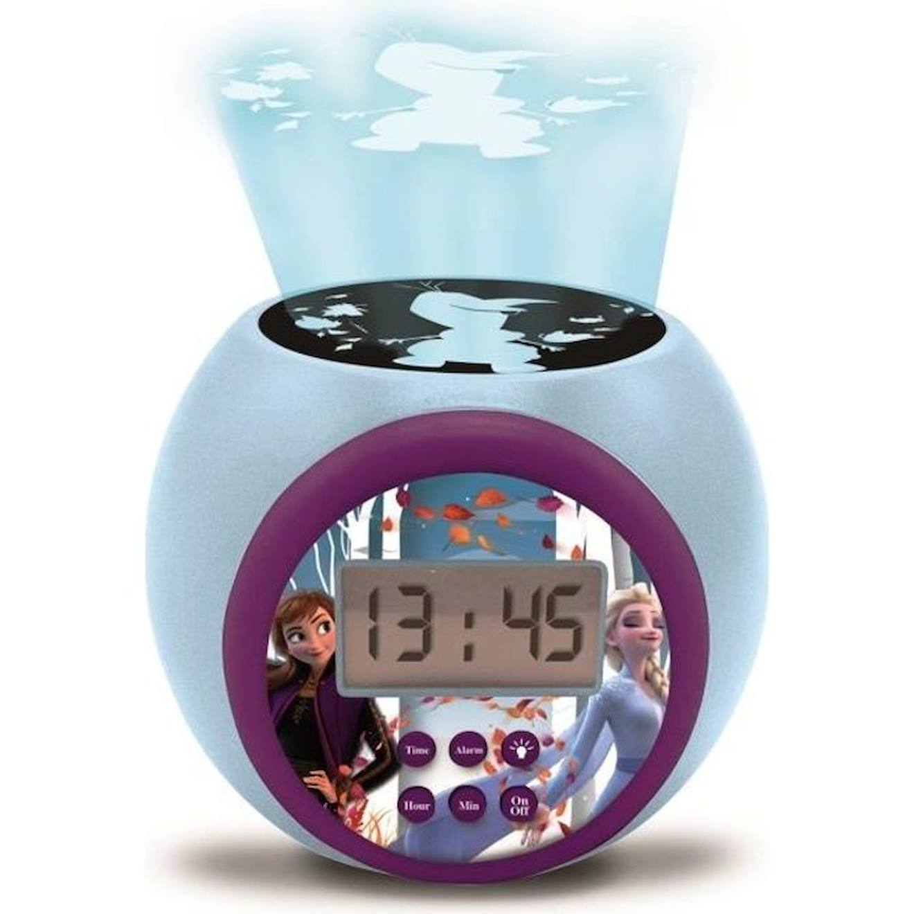 LA REINE DES NEIGES Réveil projecteur fonction minuteur LEXIBOOK violet