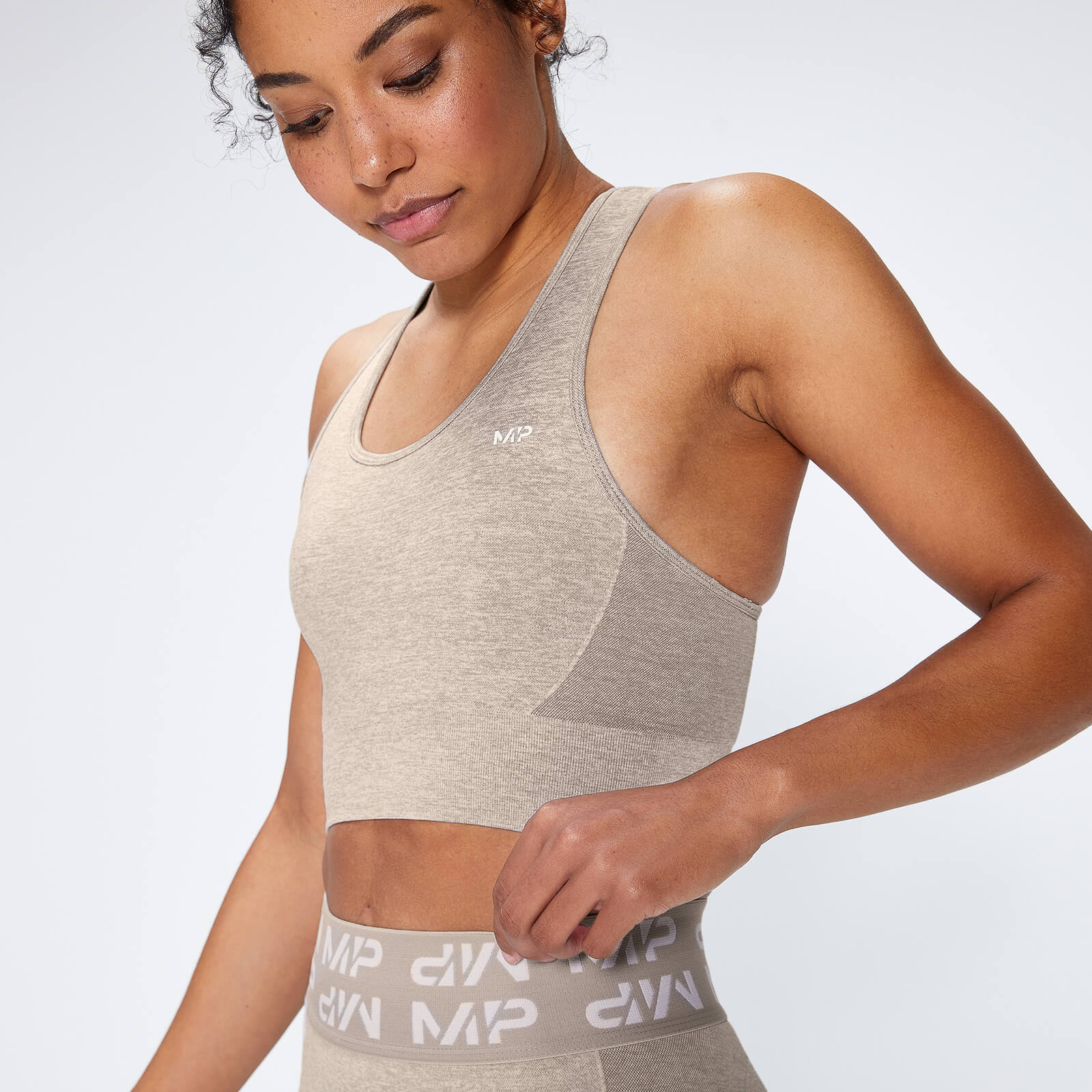 MP Women's Curve Sports Bra - Sesame