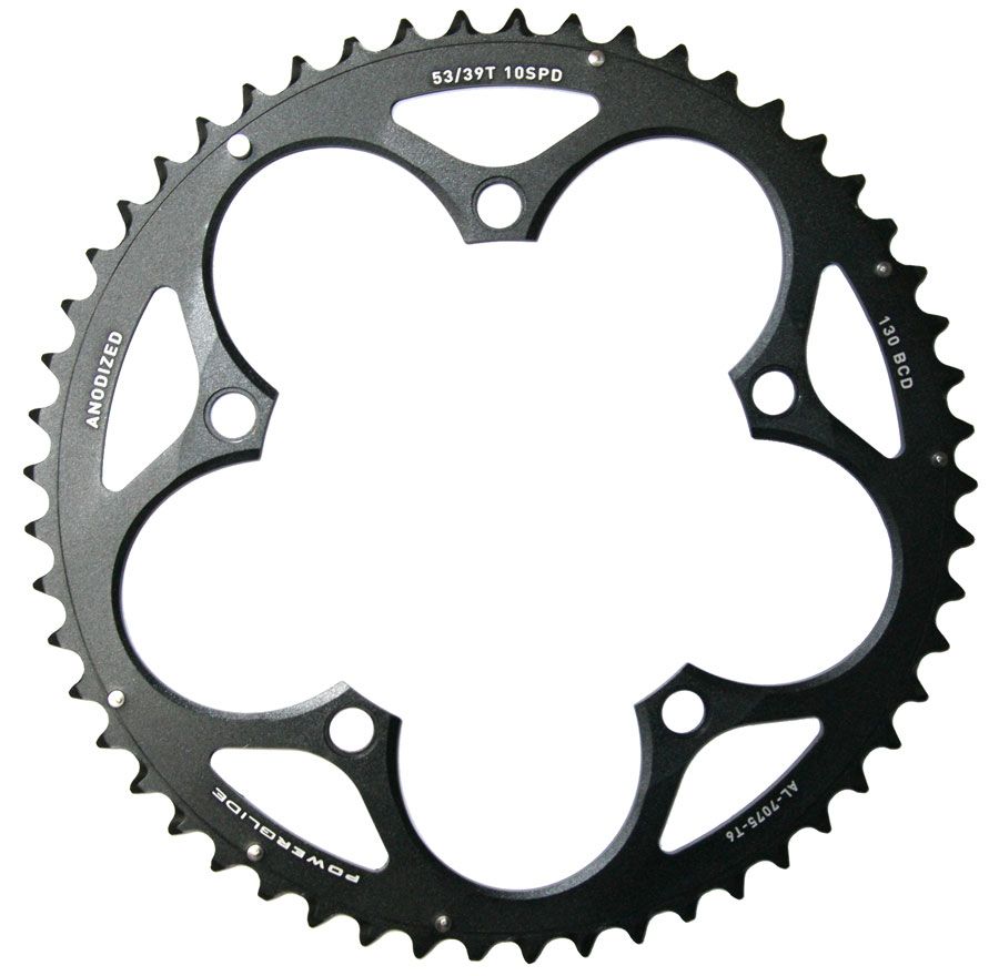 SRAM Kettenblatt Road 53T (53/39) 130mm Alu schwarz kaufen | Bike-Discount