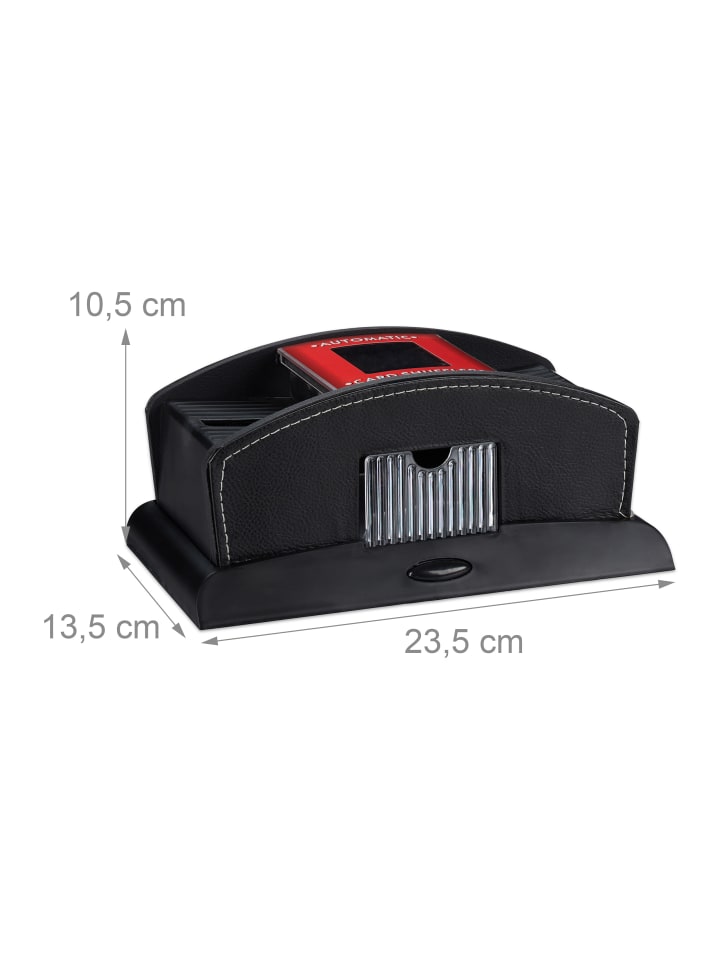 relaxdays Kartenmischer in Schwarz günstig kaufen onesize
