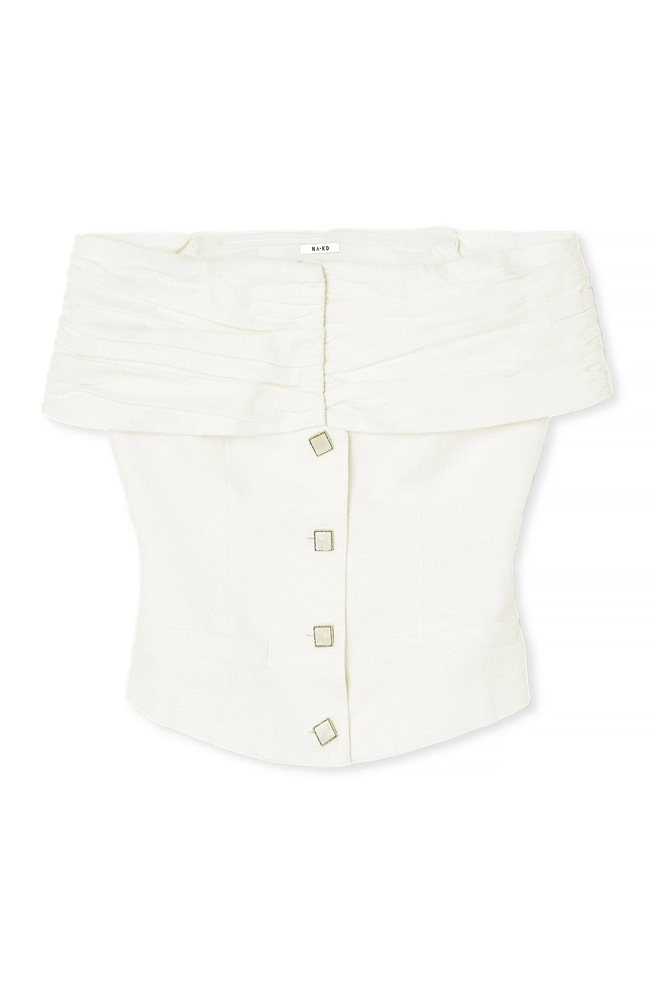 Off Shoulder Buttoned Top