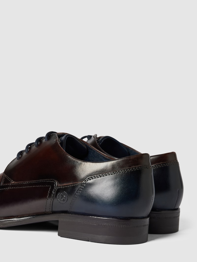 Derby-Schuhe aus Leder Modell 'MARILLO' in cognac