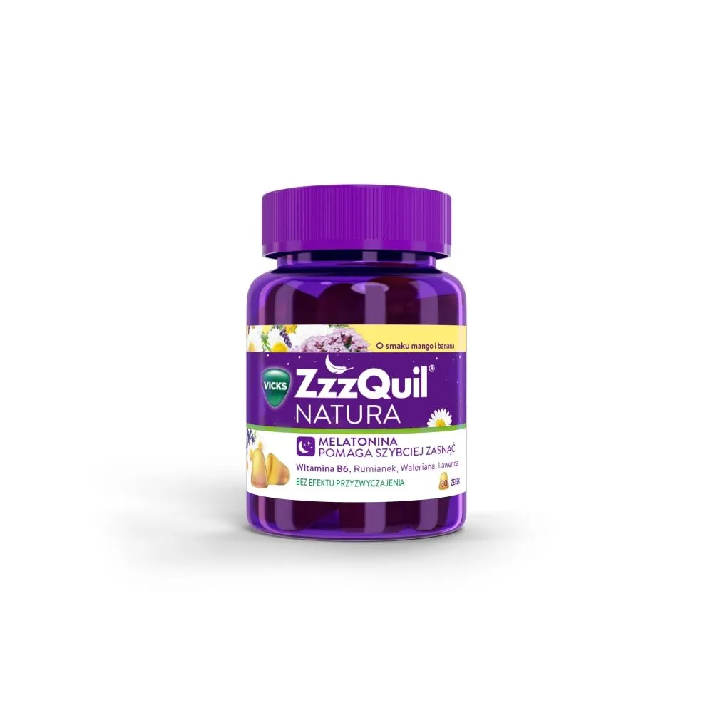 Zzzquil Natura Γεύση Μάνγκο και Μπανάνας, Συμπλήρωμα Διατροφής που Βελτιώνει την Ποιότητα Ύπνου, Ζελέ