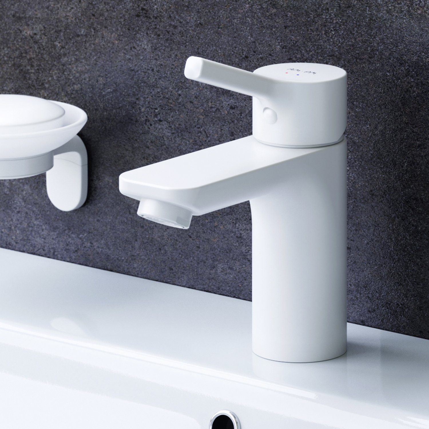 AM.PM Waschtischarmatur Waschbeckenarmatur Wasserhahn Bad Badarmatur Mischbatterie Waschbecken (Mischbatterie) geräuscharme Kartusche, Waschtisch Mischbatterie Badezimmer