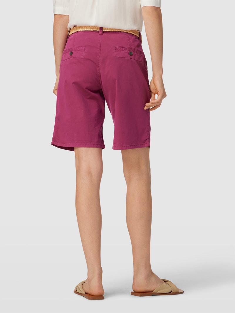 Bermudas mit Gürtel in fuchsia