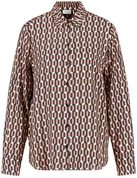Gemusterte Bluse aus nachhaltigem Material