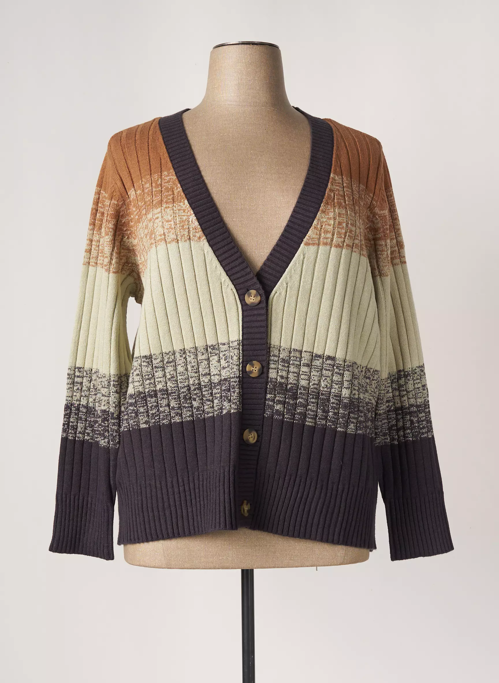 Yesta Cardigans Femme couleur beige