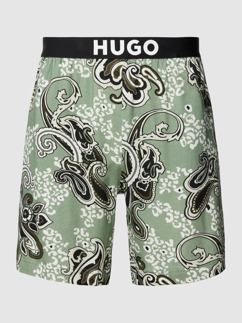Boxershorts mit Paisley-Muster in hellgrün