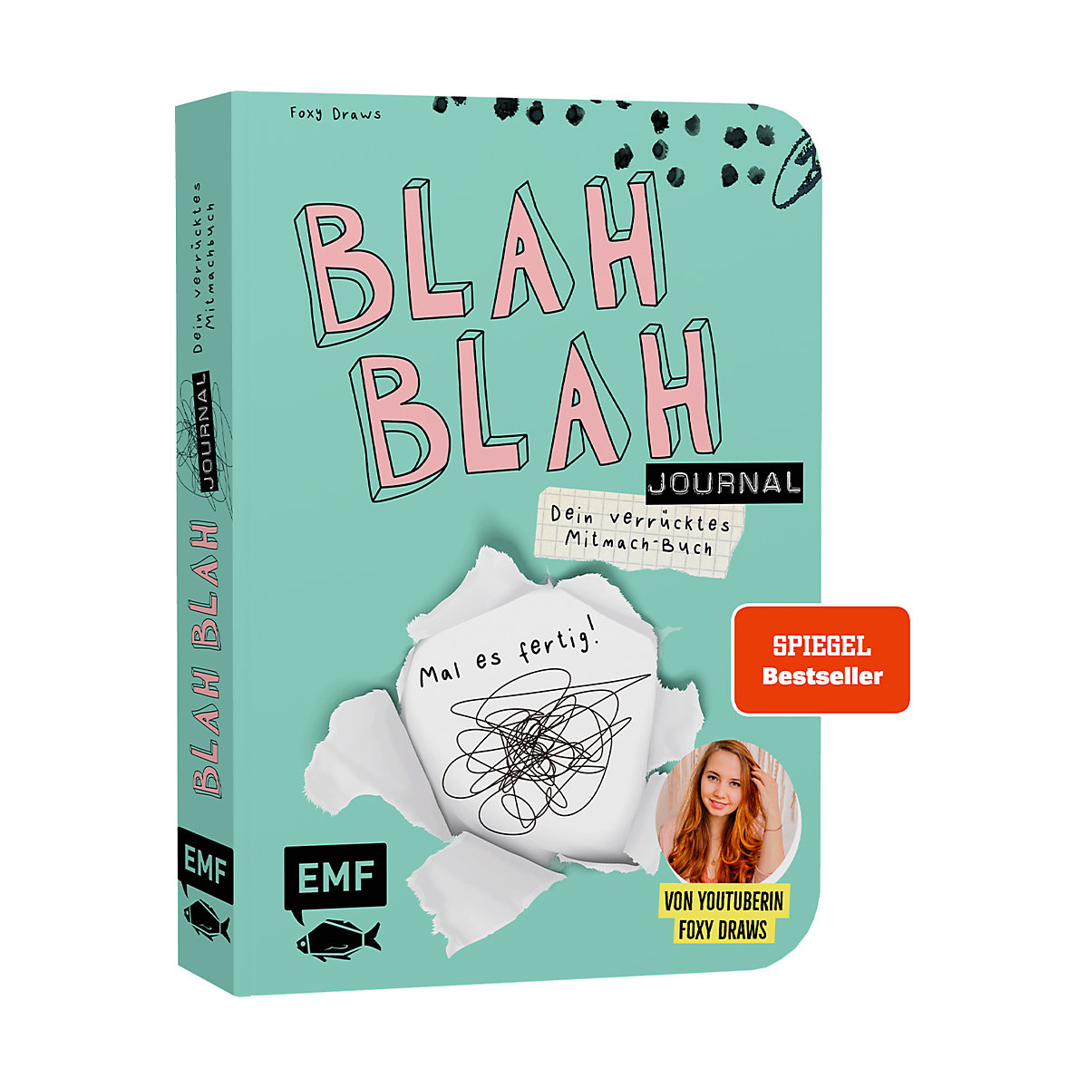 Blah Blah Journal - Dein verrücktes Mitmach-Buch - Mal es fertig! Von YouTuberin Foxy Draws