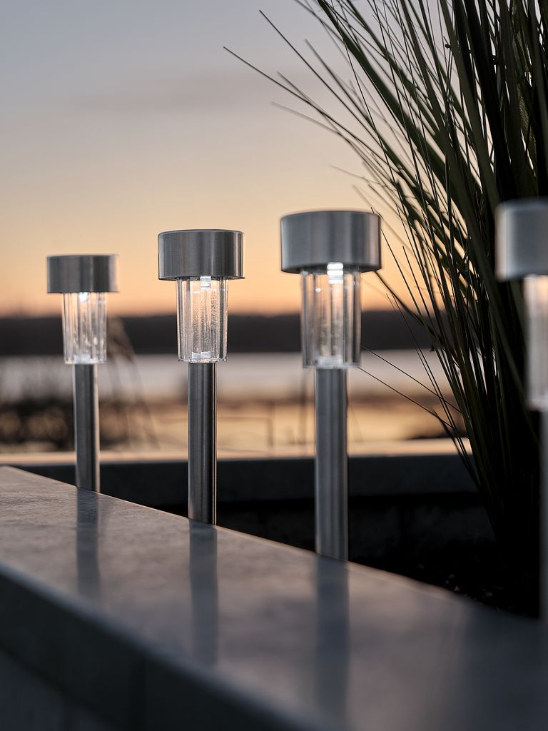 Lampe solaire ALK ALK Ø6 x H37 cm, lot de 4
