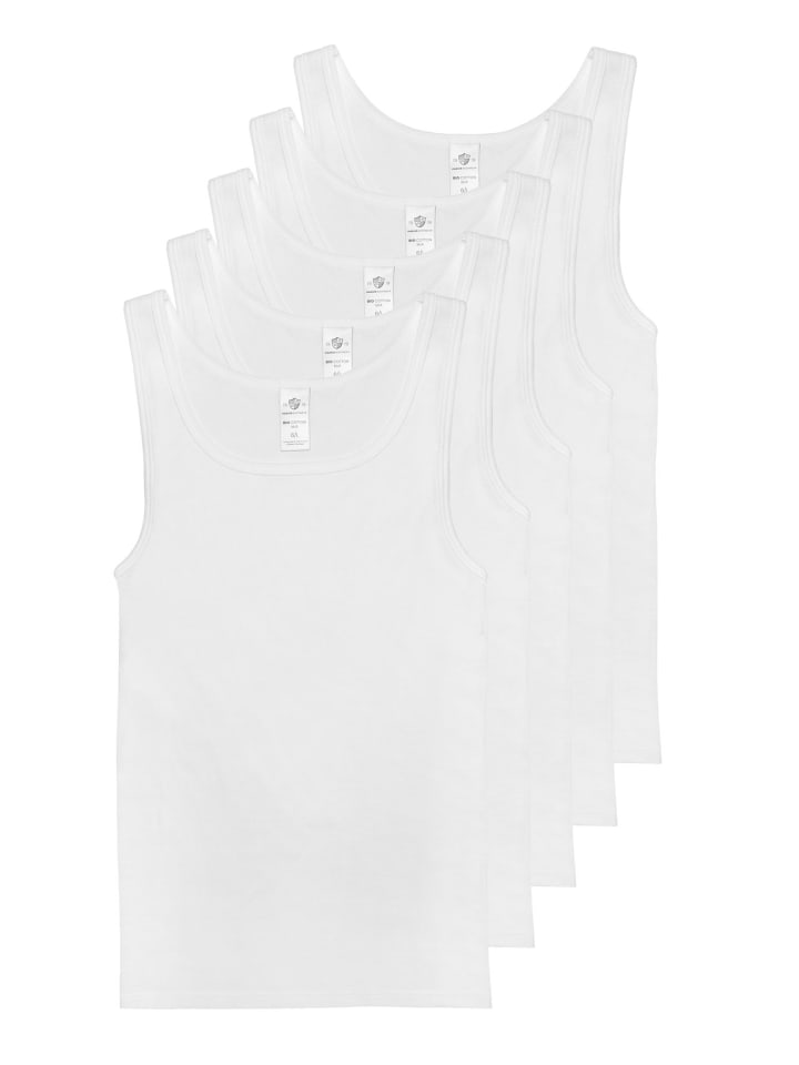 Haasis Bodywear 5er-Set: Unterhemd in weiß günstig kaufen