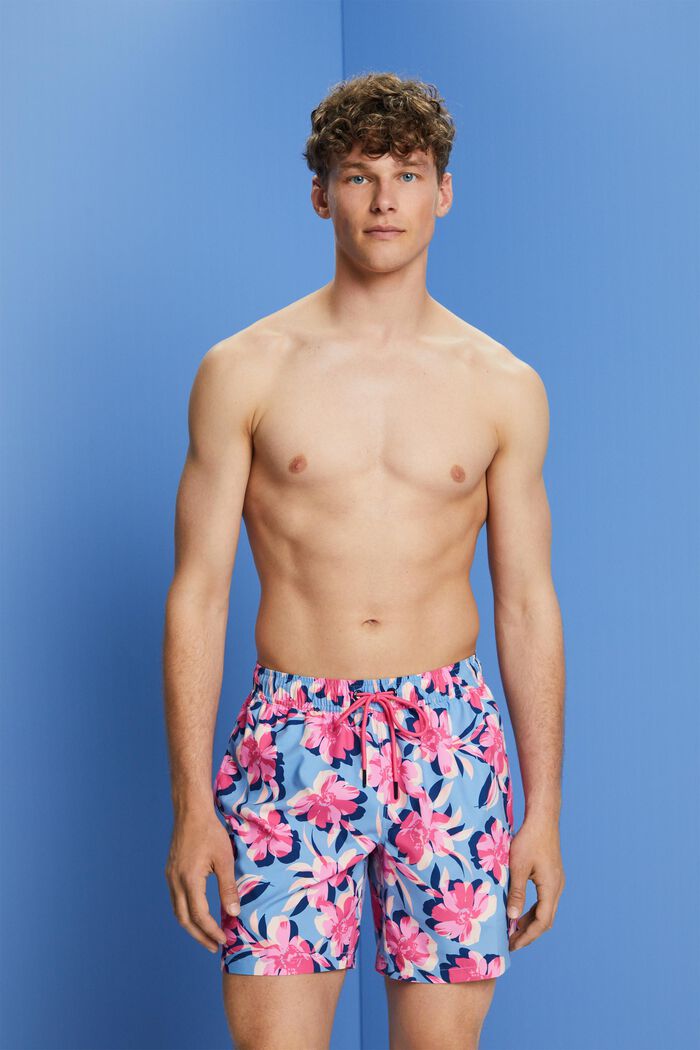 Badeshorts mit Allover-Muster