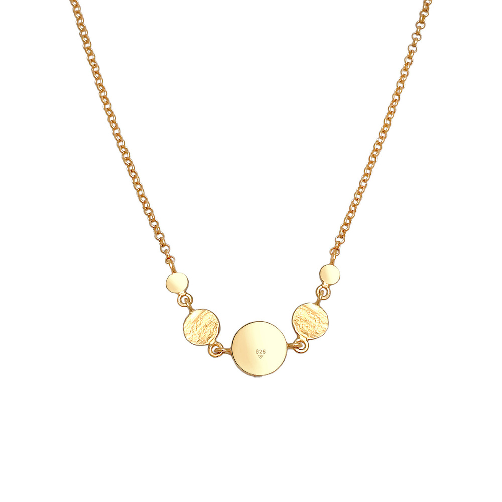 Elli Elli Collier Femmes Coin Plaquette Vintage Trend Blogger en argent sterling 925 p Bijoux
