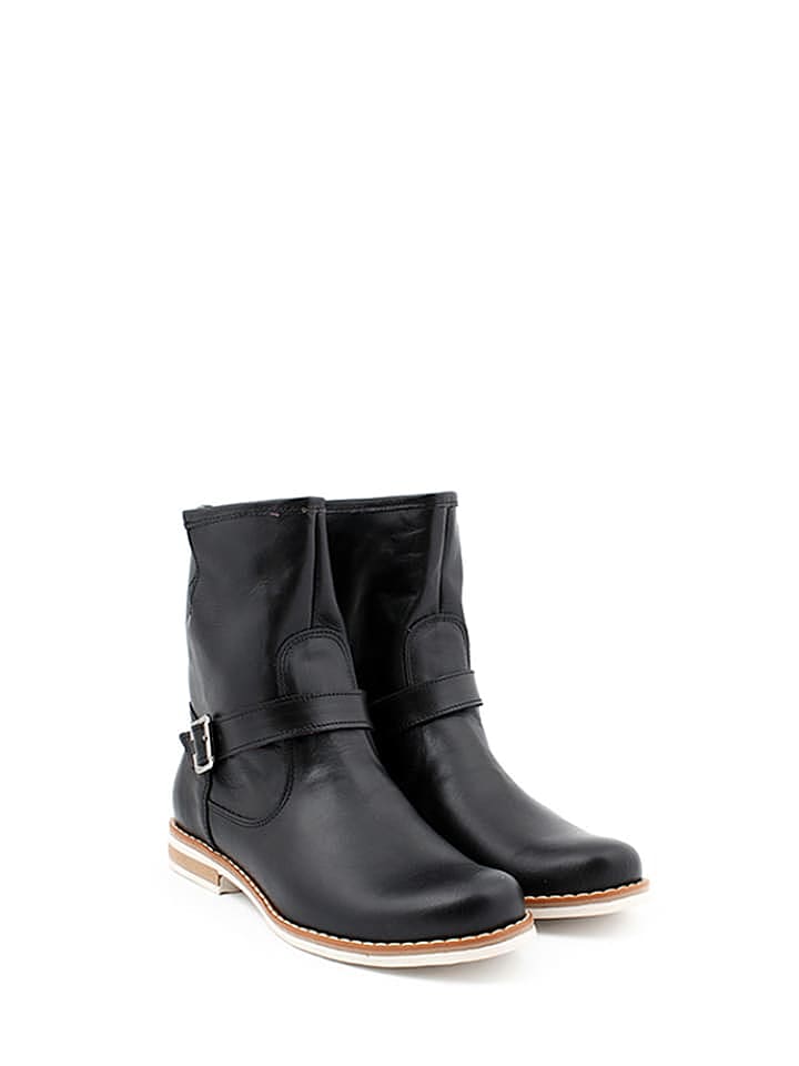 Zapato Leder-Boots in Schwarz günstig kaufen 40