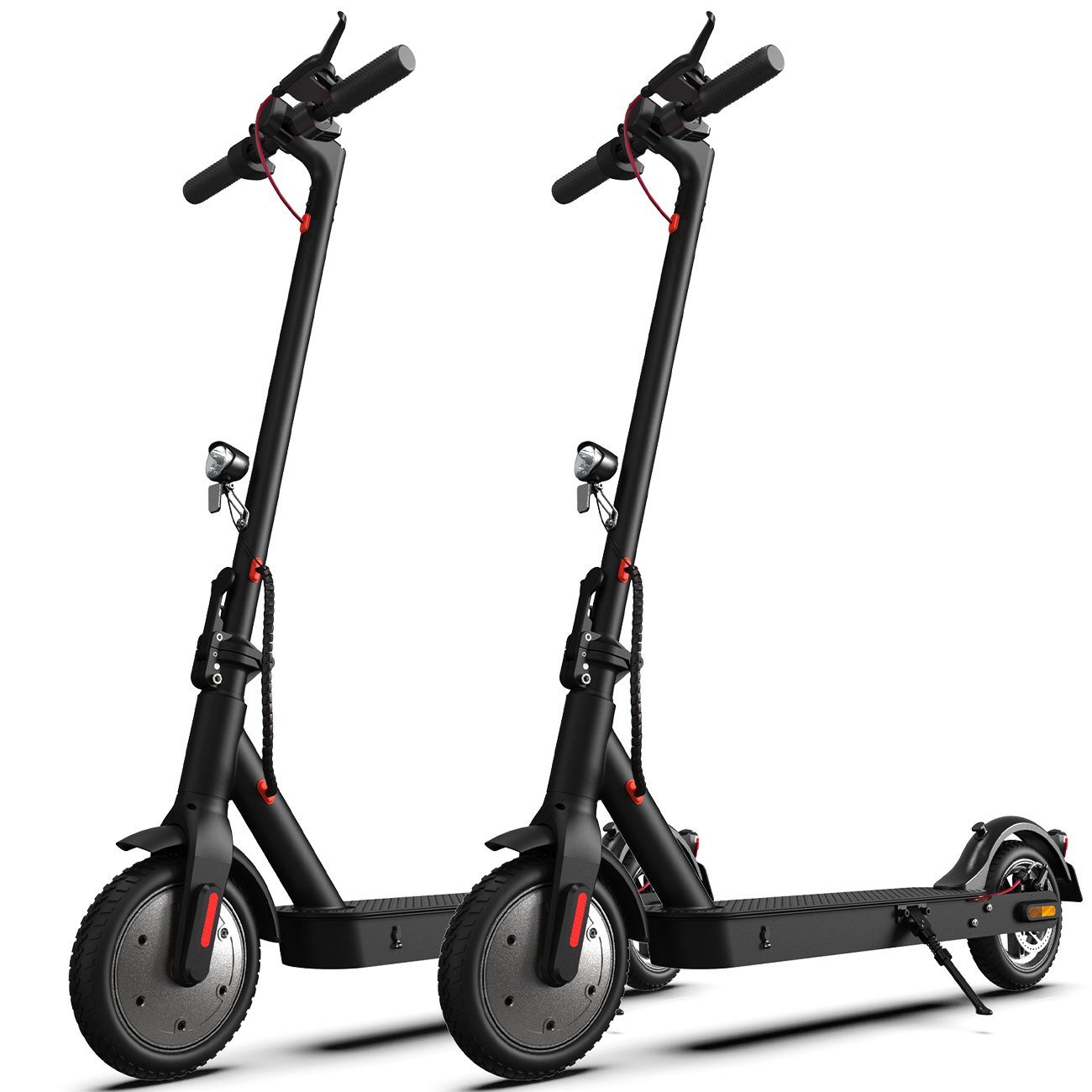 LETGOSPT E-Scooter 2 Stück E-Scooter mit Straßenzulassung Faltbarer Elektroroller eKFV, Belastung bis 120kg, App & LED Display, ABE E-roller für Erwachsene