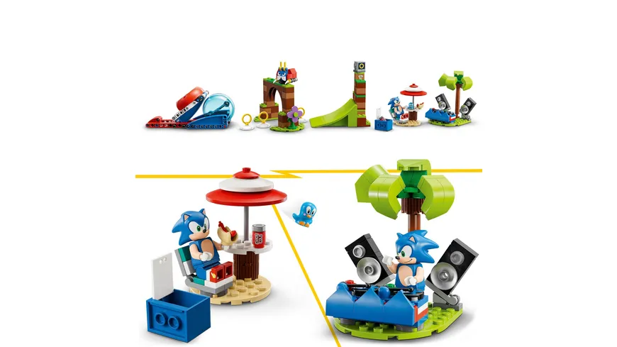 LEGO Sonic the Hedgehog 76990 Sonics Kugel-Challenge Set mit 3 Figuren