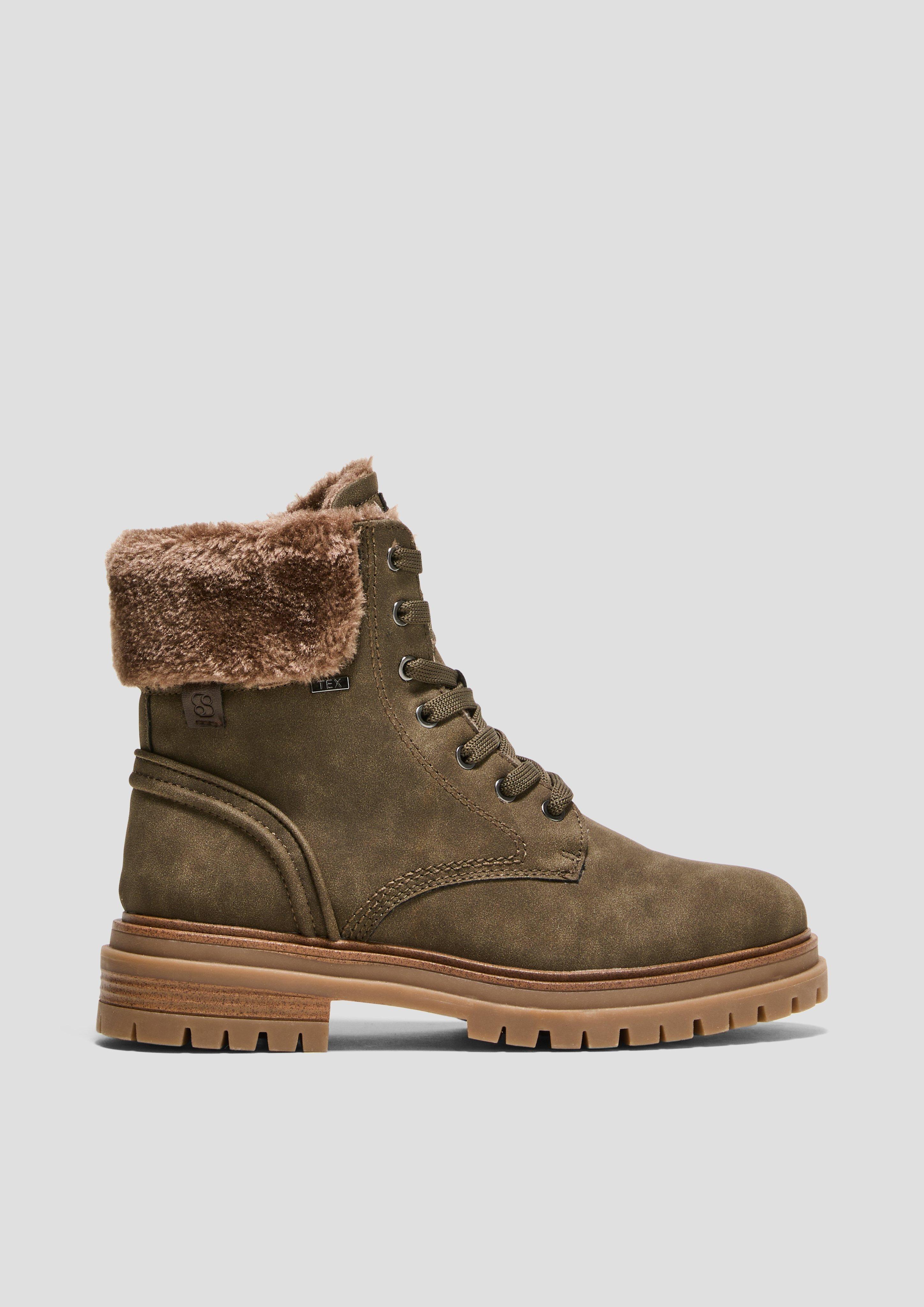 Tex-Stiefel mit Kunstfell-Applikation  6008591-727