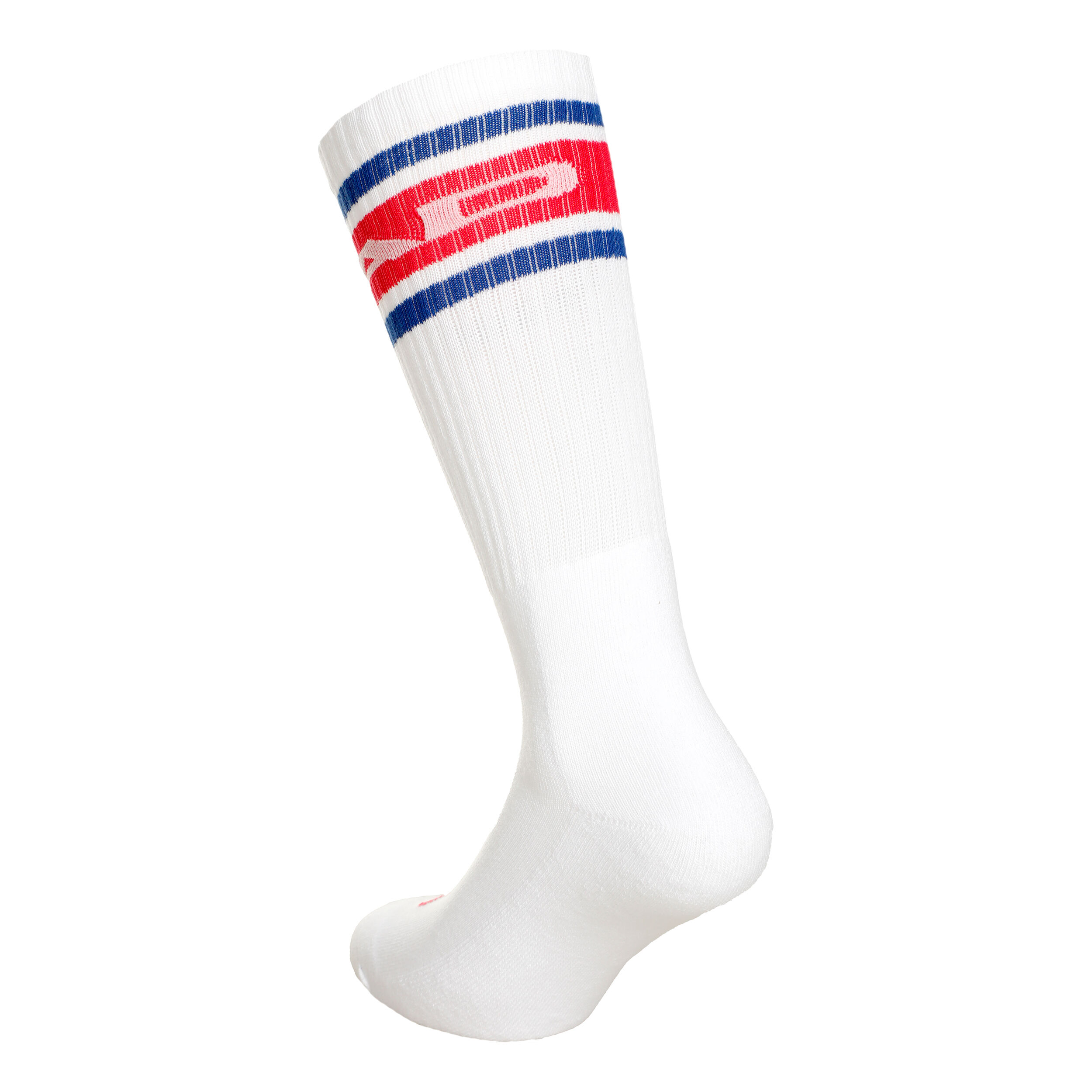 Long Tennissocken - Weiß, Rot