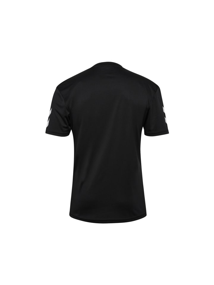 Hummel Trainingsset Shirt & Shorts Atmungsaktiv Polyester in Schwarz günstig kaufen