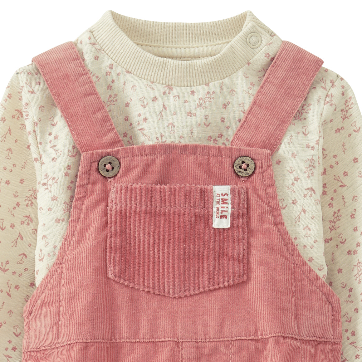 Newborn Latzhose und Langarmshirt im Set