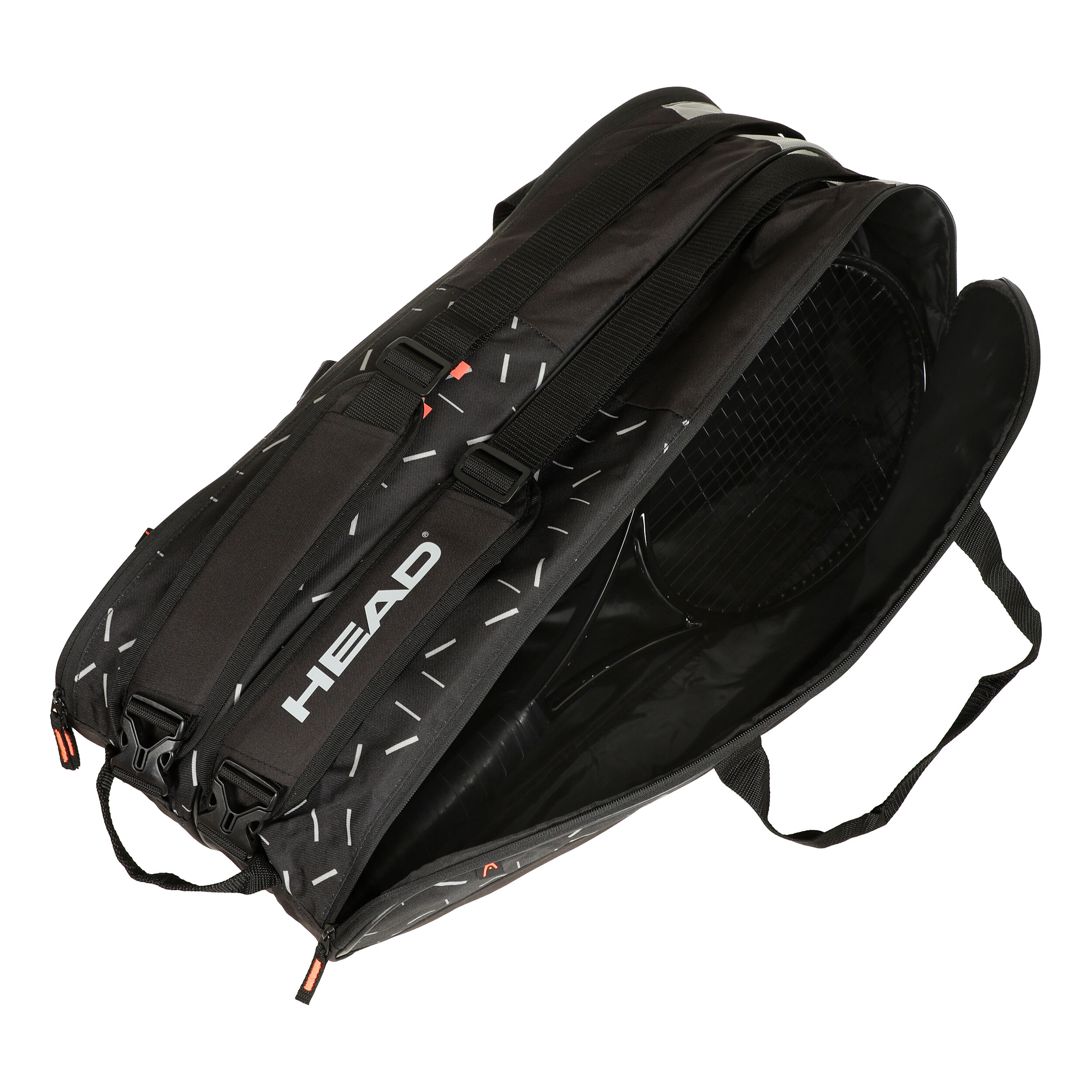 Team Racquet Bag L Schlägertasche - Schwarz, Grau