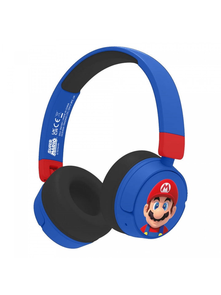 COFI 1453 Kabellose Kopfhörer für Kinder OTL Super Mario Bluetooth in Blau günstig kaufen onesize