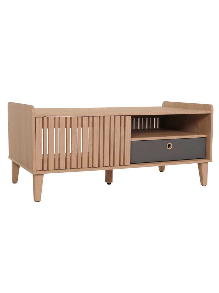 MCW Couchtisch M48, Beige, Schublade grau günstig kaufen onesize