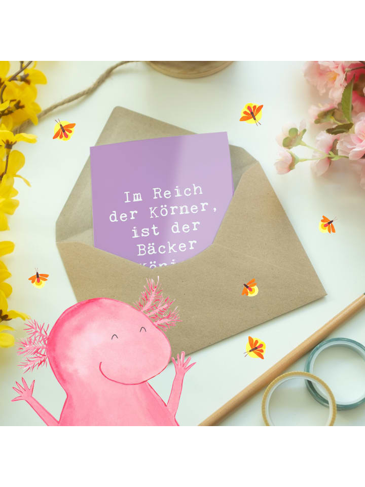 Mr. & Mrs. Panda Grußkarte Spruch Bäcker Krönung mit Spruch in Lavendeltraum günstig kaufen onesize