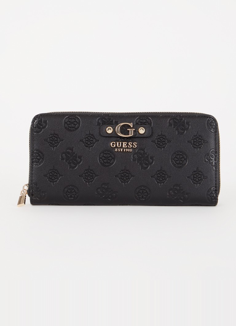 Portofel GUESS Gerty cu logo imprimat