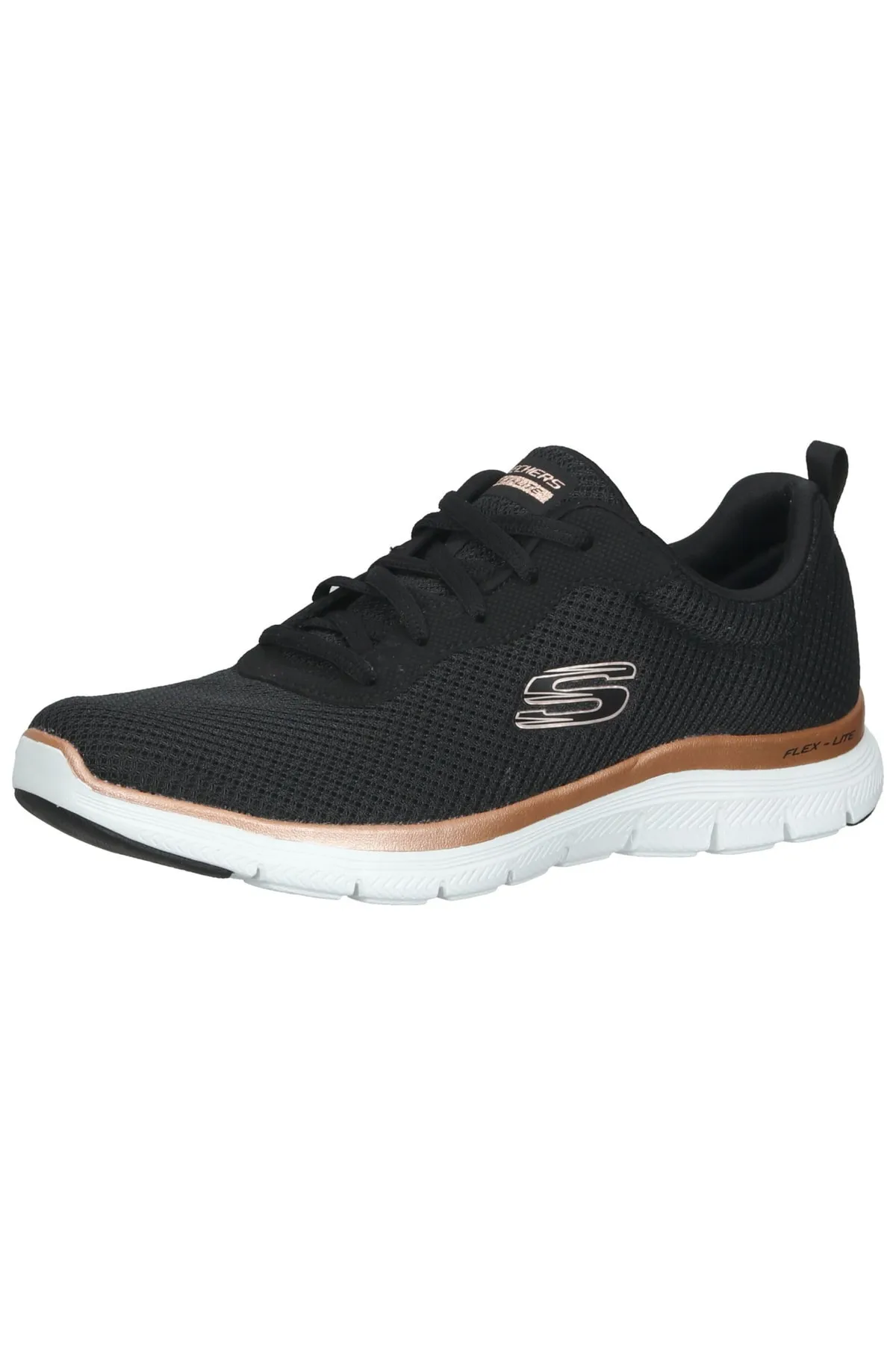 SKECHERS  Sneaker - Schwarz - Flacher Absatz