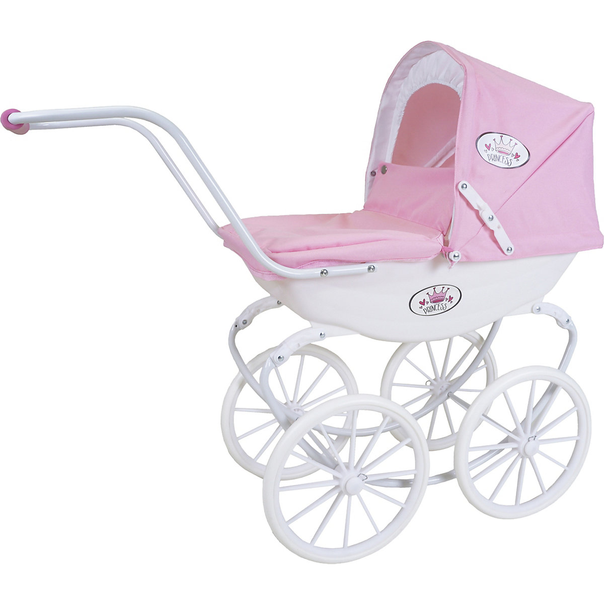 Puppenwagen Classic pram - rose/white/princess