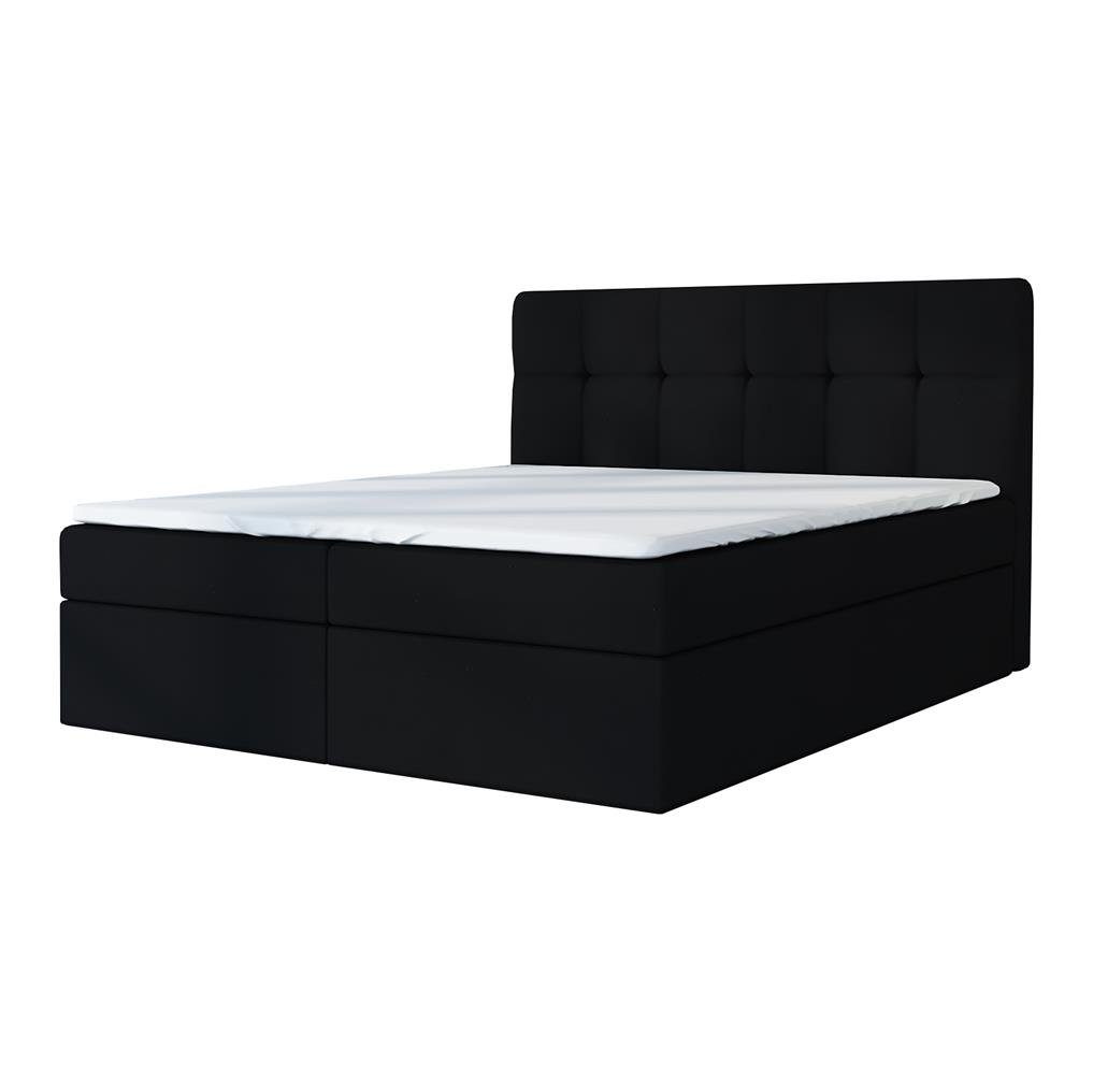 A&J MöbelLand GmbH Boxspringbett REF mit 2 Bettkästen, Bonell-Matratze und Topper.