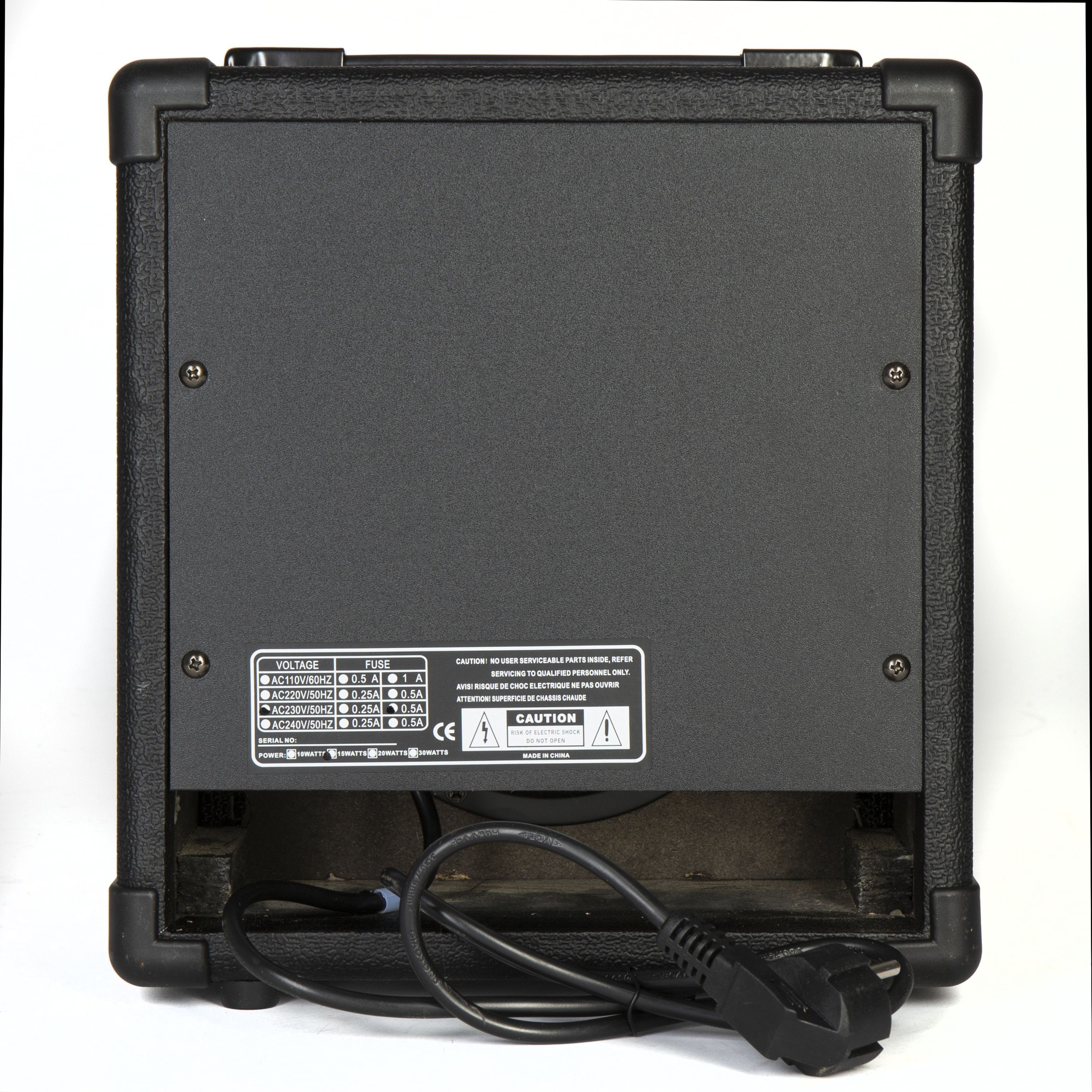 FAME Verstärker (MA-15 Combo Gitarrenverstärker mit 15 Watt Leistung und 3-Band Equali)