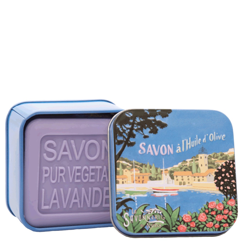 La savonnerie de nyons Savon 100g Lavande et Boîte Métal Marina Savon