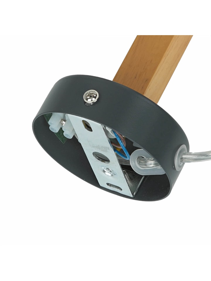 Licht-Erlebnisse Wandlampe in Holz Grau günstig kaufen onesize