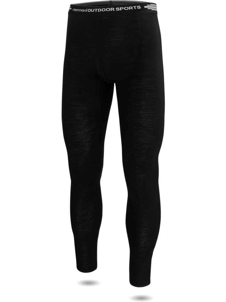 Normani Outdoor Sports Herren Merino Unterwäsche-Set Melbourne/Sydney in Schwarz günstig kaufen