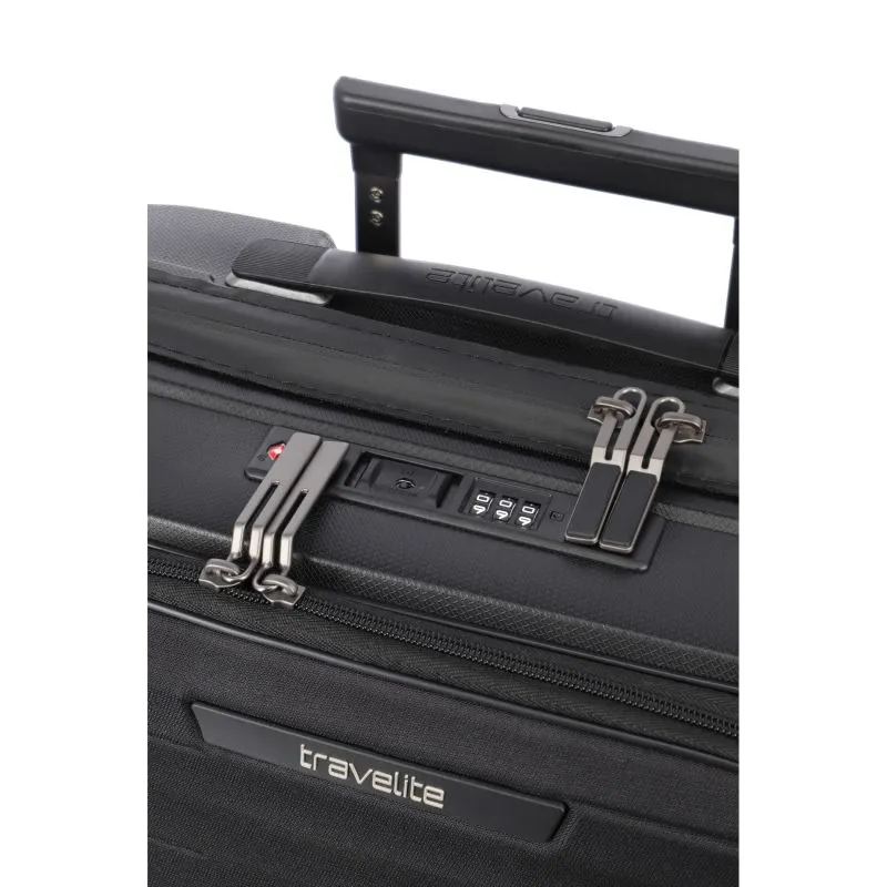 Travelite MOOBY Bordtrolley S mit Vortasche (55 cm) - Schwarz