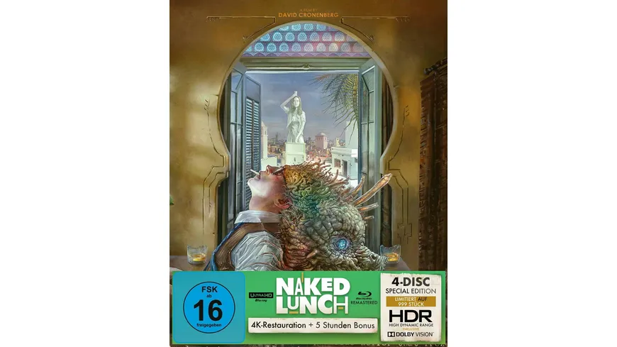 Naked Lunch | Special Edition (Ultra-HD Blu-ray + Blu-ray + 2x Bonus-Blu-ray) 999 Stück