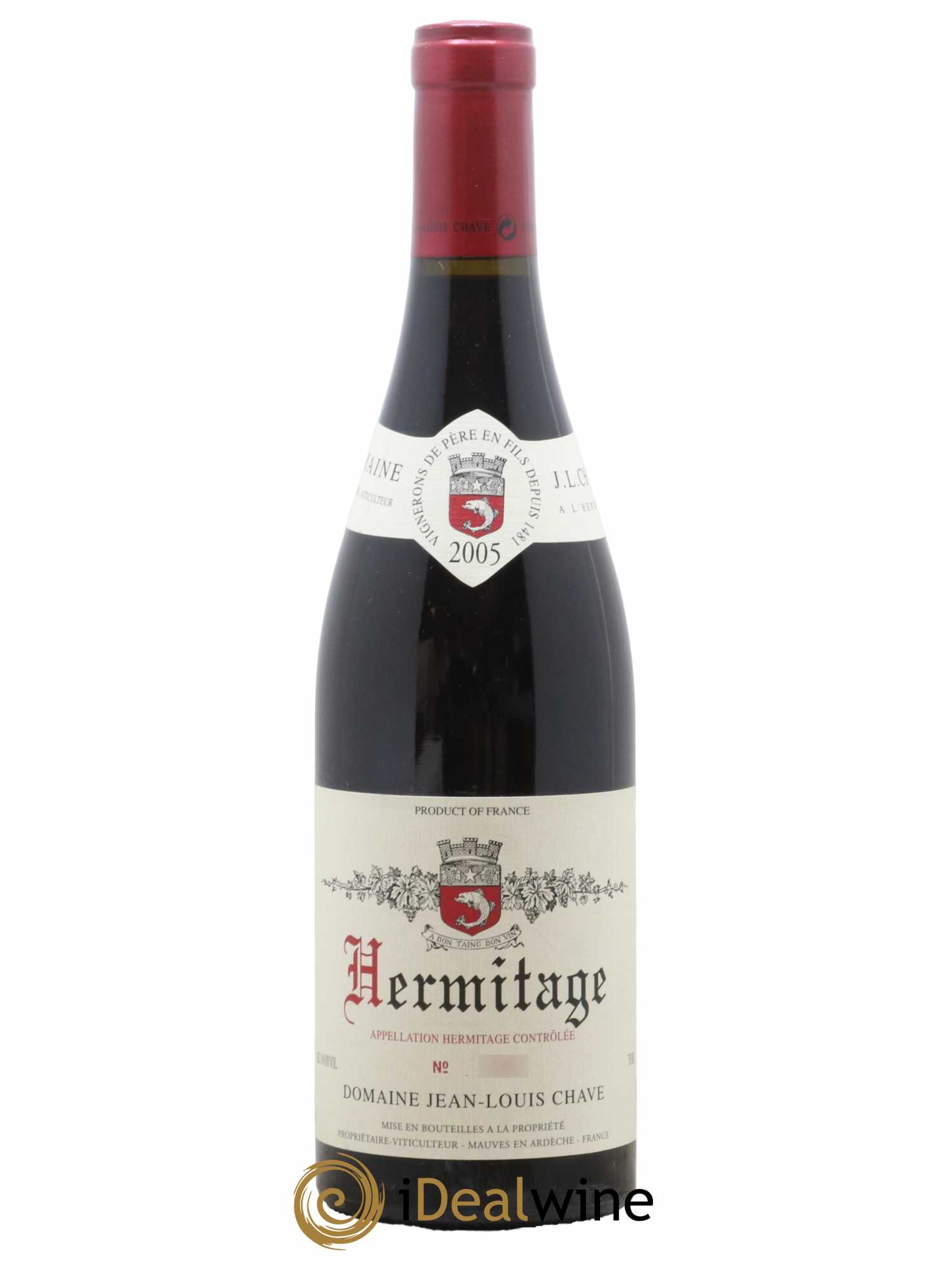Hermitage Jean-Louis Chave  2005 - Lot de 1 Bouteille