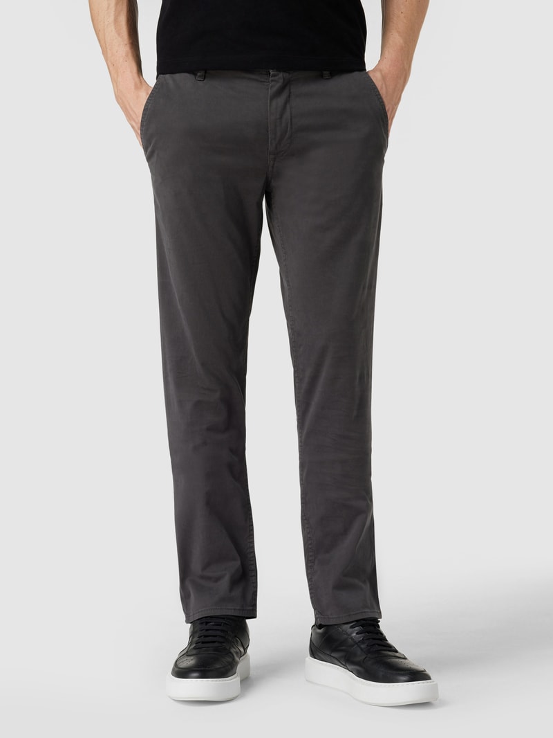 Slim Fit Chino mit Stretch-Anteil in anthrazit