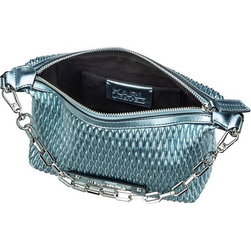 Karl Lagerfeld Schultertasche K/Kushion Small Quilted Baguette Metallic